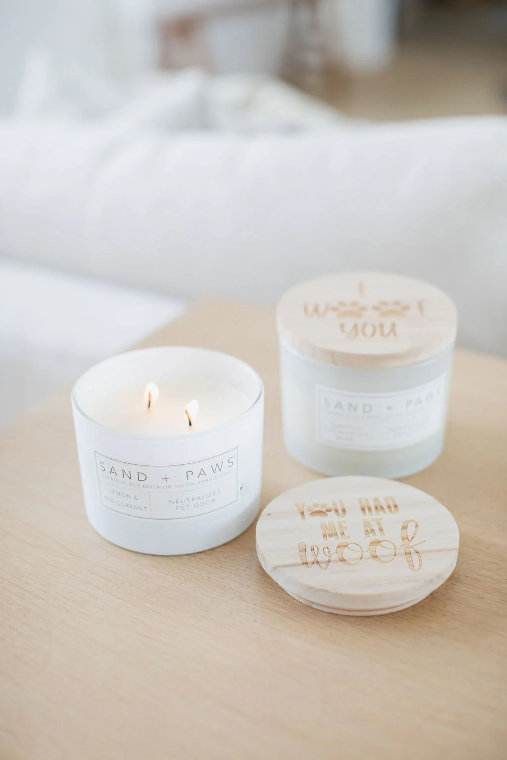 Sand + Paws Lemon & Red Currant 12 oz scented candle - Image 5