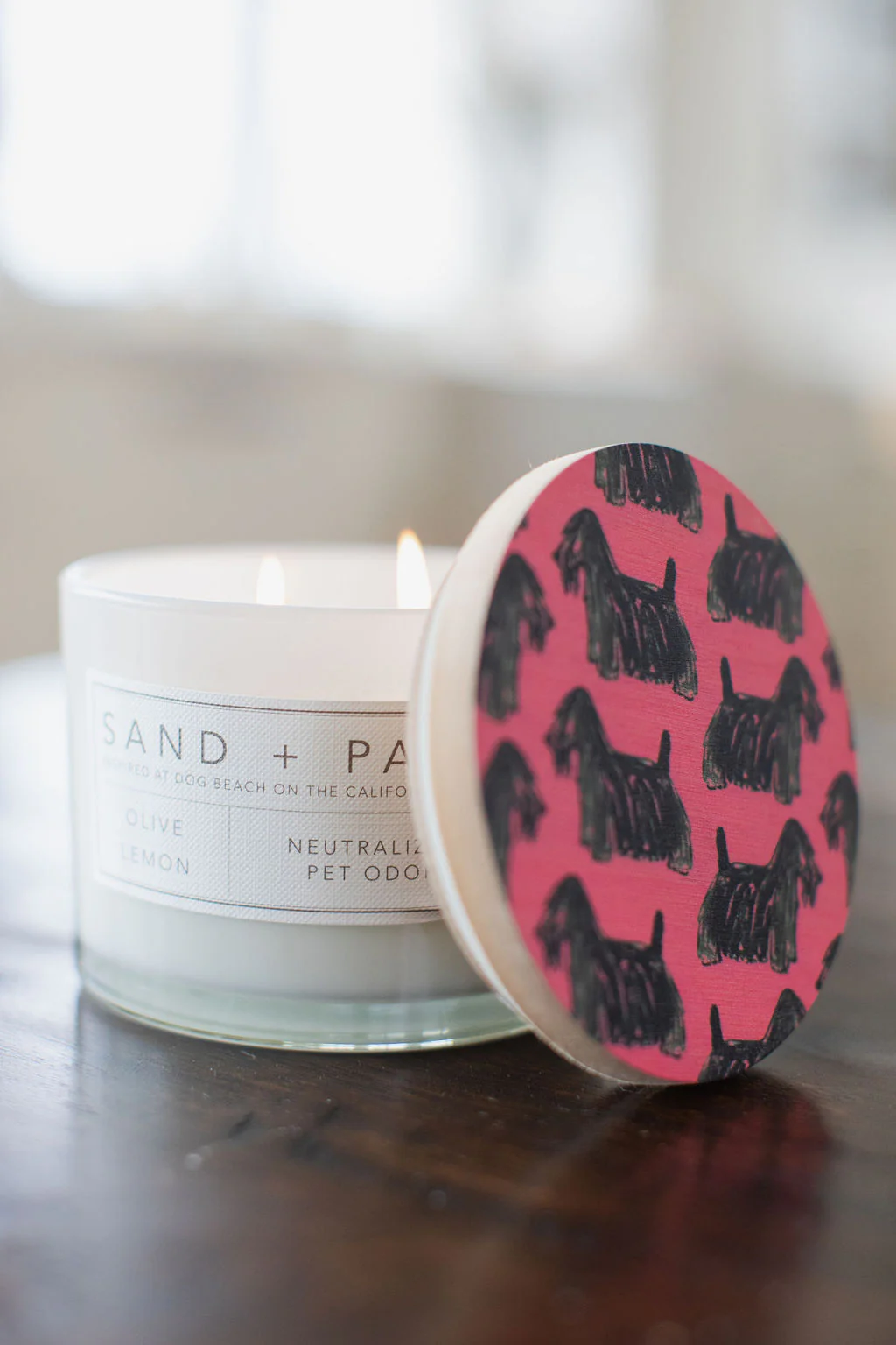 Sand + Paws Olive Lemon 12 oz scented candle - Image 5