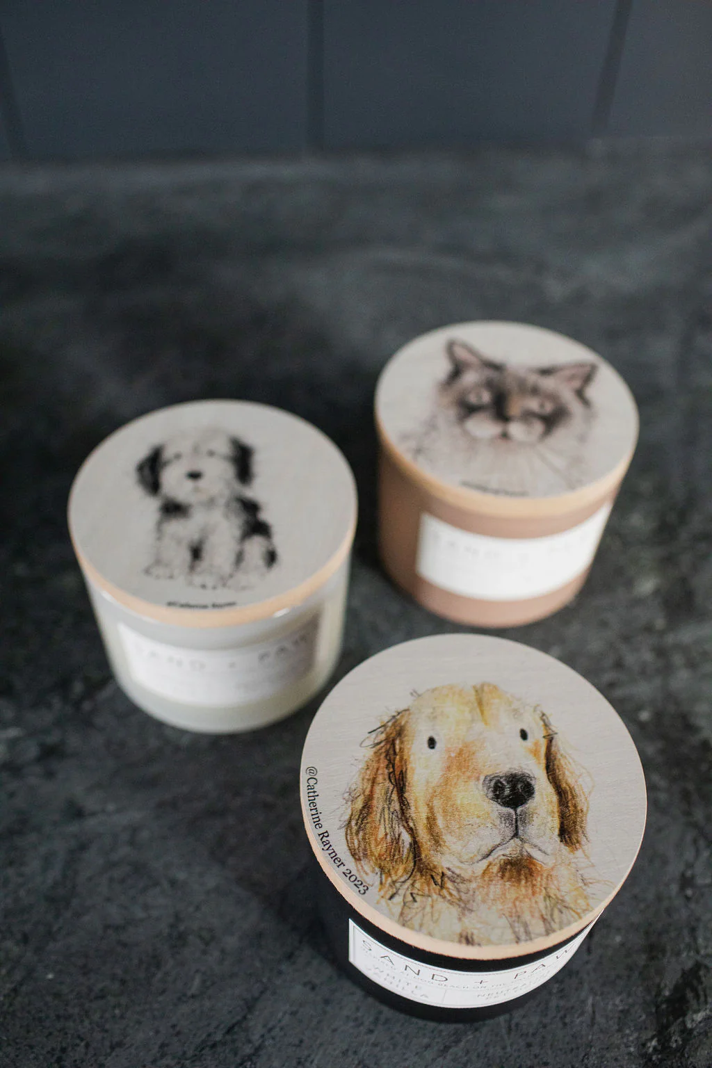 Sand + Paws White Vanilla 12 oz scented candle - Image 5